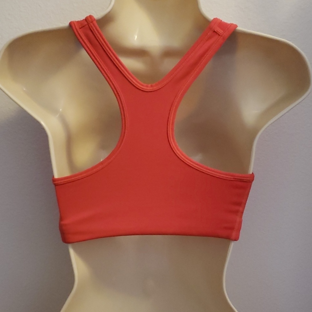 Nike Dri-Fit Small Orange Non-Padded Sports Bra - Picture 3 of 6